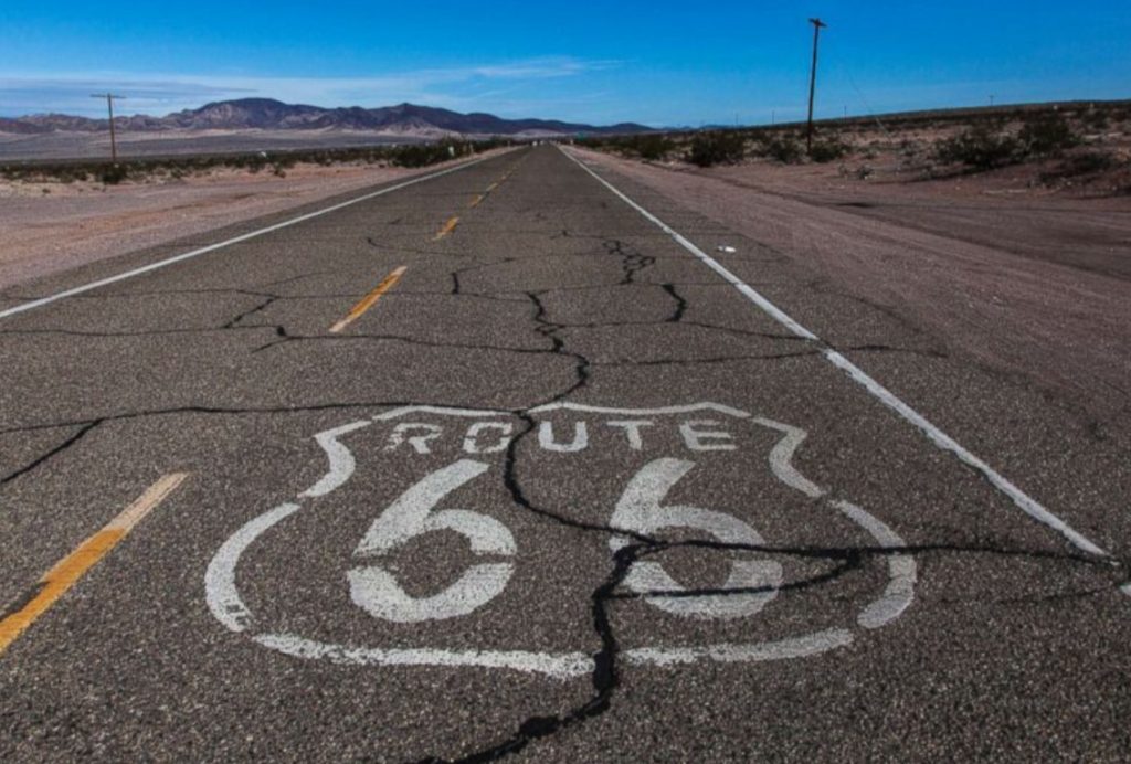 Rte 66 outside the Mojave Desert