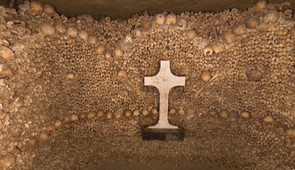 Paris Catacombs virtual tour os one of the the places to visit during Halloween